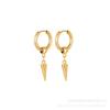 Stainless Steel Cone Pendant Hip-Hop Earrings