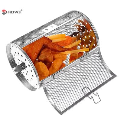 Paslanmaz Çelik Izgara Rotiseri Fırın Mutfak Kızartma Sepeti Kahve Çekirdeği Dönen Izgara Kafesi Tambur Rafı Air Fryer Aksesuarları