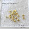 3D Mini Pure Gold Seahorse Shell Nail Charms Creative Copper Slice Conch Star Alloy Nail Art Decorations Diy Y2K Nails Supplies