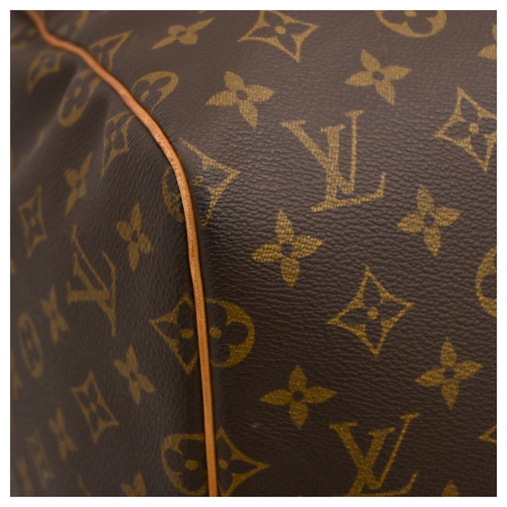 Auth LOUIS VUITTON Monogram Keepall 55 Boston Bag lv4141cc