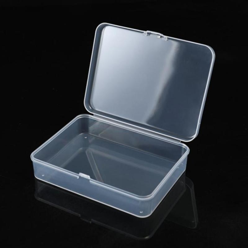 5 Stück Transparente Plastikbox Schmuckverpackungskomponente für Aufbewahrungsbox Ausweiskarte Schmuck Rechteck Zuhause Plastik Aufbewahrungsbox