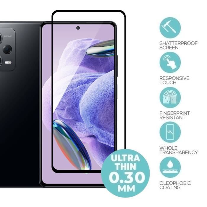Lot 4 Verres Trempés Intégral Pour Xiaomi Redmi Note 12 Pro+ 5G Vitre Protection 9H