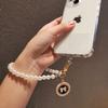 Mobile phone pearl lanyard, small fragrant style, short hand-held belt card, universal anti-loss, new lanyard, strong handmade string women