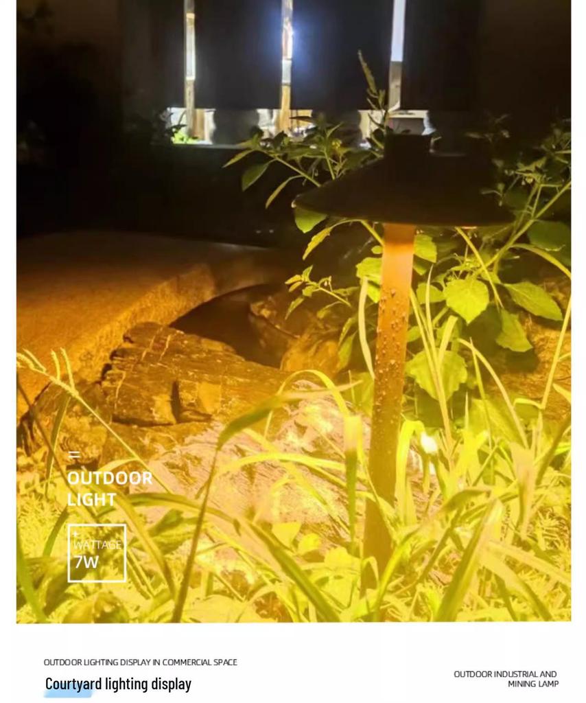 Plug-in Outdoor Mushroom Lights: Waterproof, Ground-Inserted Decor for Garden & Courtyard Atmosphere