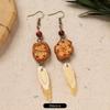 Original Design Traditional Chinese Medicine Plant Earrings Retro Literature Natural Fruit Handmade Long Earrings Women