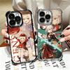 Genshin Impact Anime Beschichtetes Handyhülle Für Iphone 16 17 Pro Max Air 16E 14 15 Plus 12 13 Mini Anti-Fall Airbag Hülle