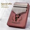 Kalimba 17 tasti in mogano Thumb Piano Mbira Strumento musicale Africa Finger Piano Teclado Instrumento