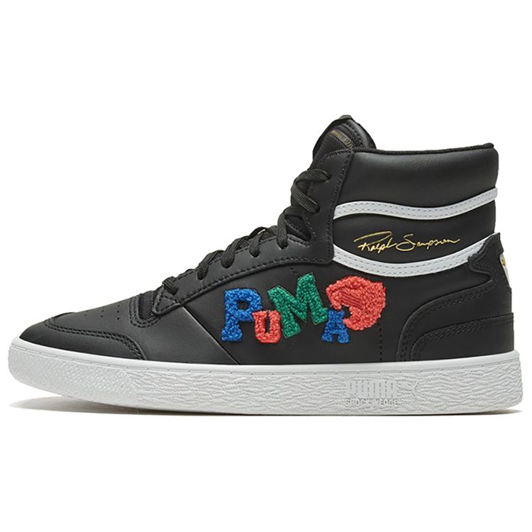 

Puma Ralph Sampson Mid Badges - Кроссовки унисекс черные серые серо-фиолетовые белые 371769-02