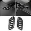 For Hyundai Kona 2024 Carbon Fiber ABS Car Front Air Vent Outlet Cover Trim 2PCS