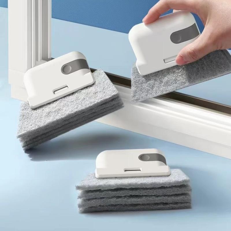 2-in-1-Rillenreinigungswerkzeug, Fensterrahmen, Türrillen-Reinigungsbürste, Schiebetürschienen-Reinigungswerkzeuge, handgehaltener Fugenreiniger
