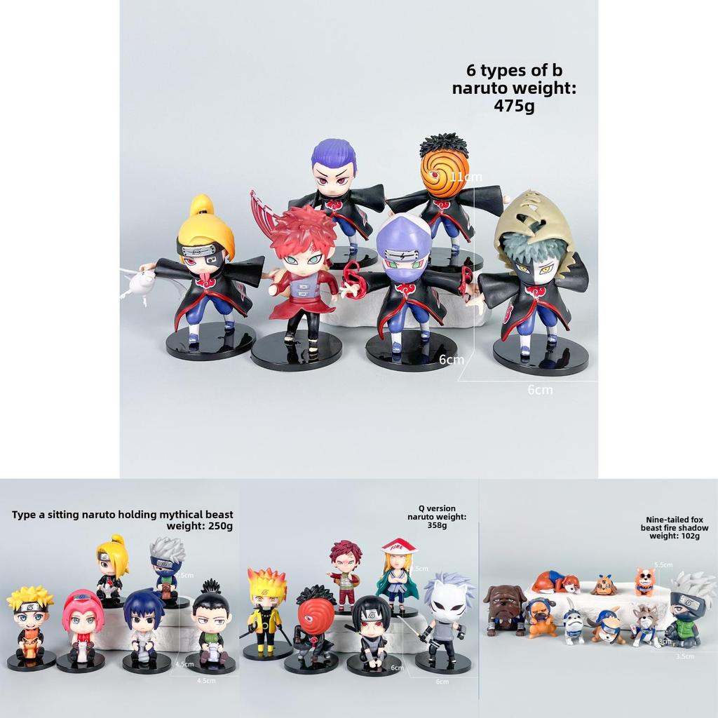 נארוטו סאסקה קקאשי איטאצ'י דמות אנימה דגם פסלון קישוט לאספני אנימה ולמתנות