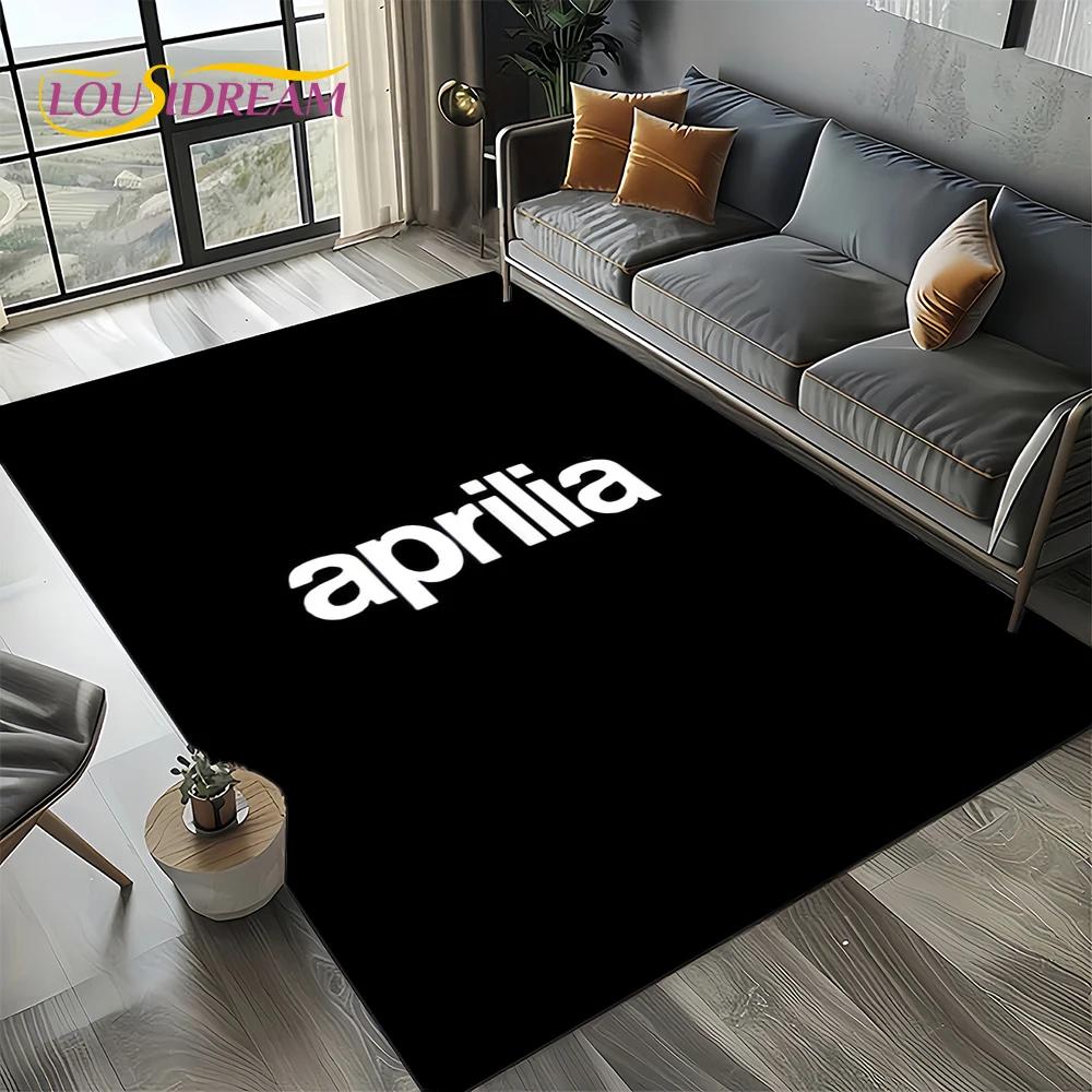 2025  Aprilia Racing Car Logo Motorcycle Carpet Rug for Bedroom Living Room Home Sofa Decoration,kids Play Decor Floor Mat Gift