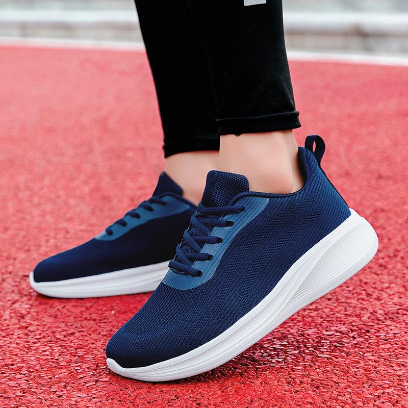 Summer large size sports shoes mesh casual cushioning running shoes student men's wide head travel shoes men's and women's