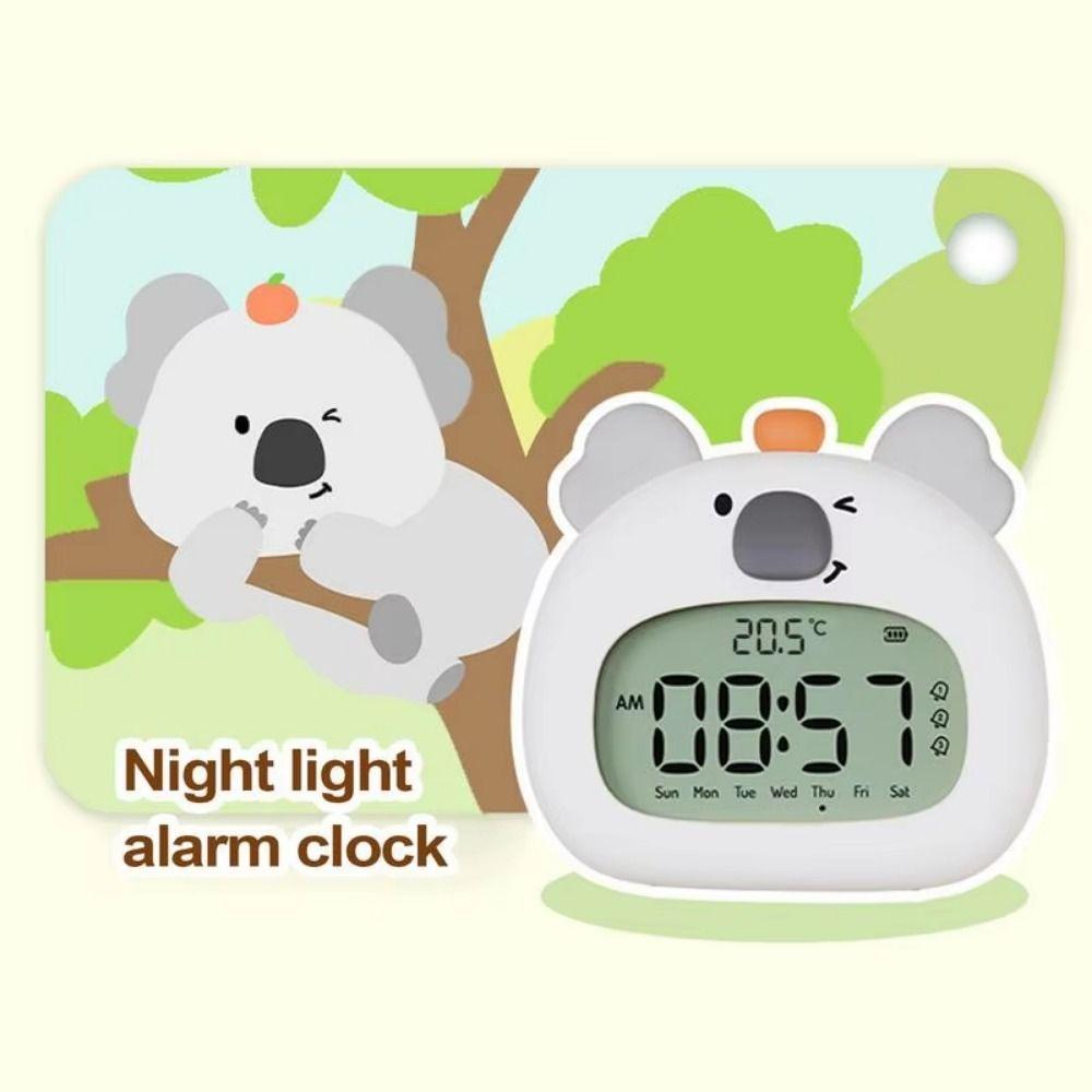 Creative Capybara LED Alarm Clock Temperature Display Time Planning Clock  Desk Decoration