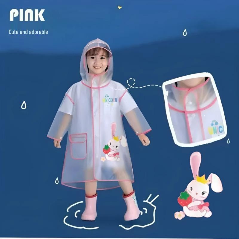 Unisex Kids' 2025 Full Body Raincoat for Kindergarten and School