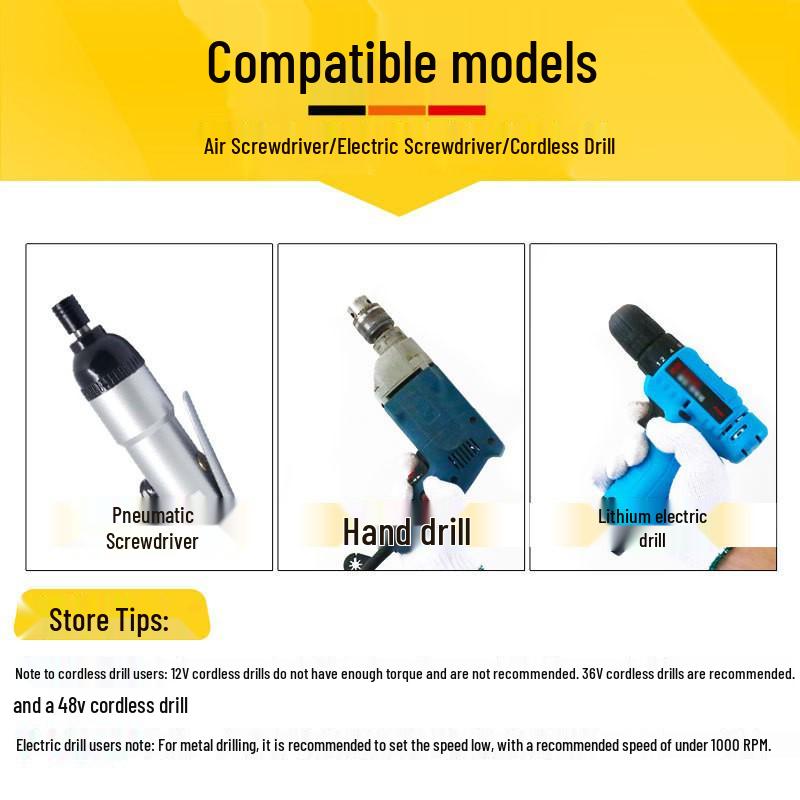 Socket Head Connection Rod: Hex Shank to Square Drive Adapter for Electric Wrench and Hand Drill
