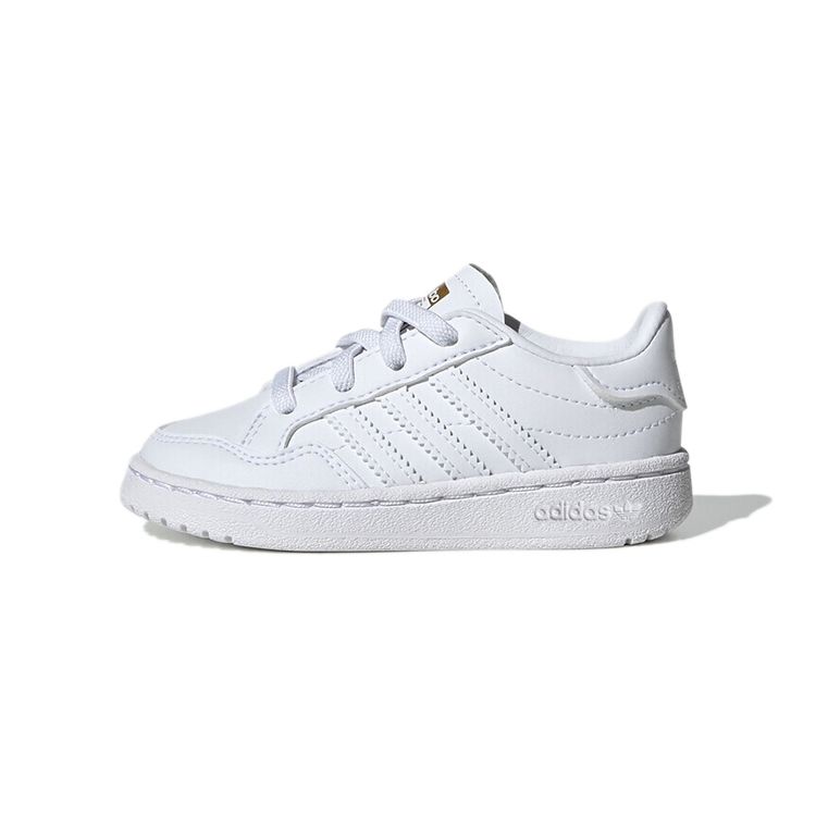 Adidas Originals Team Court El I Low Top Casual Sneakers Baby Sneakers White EF6827