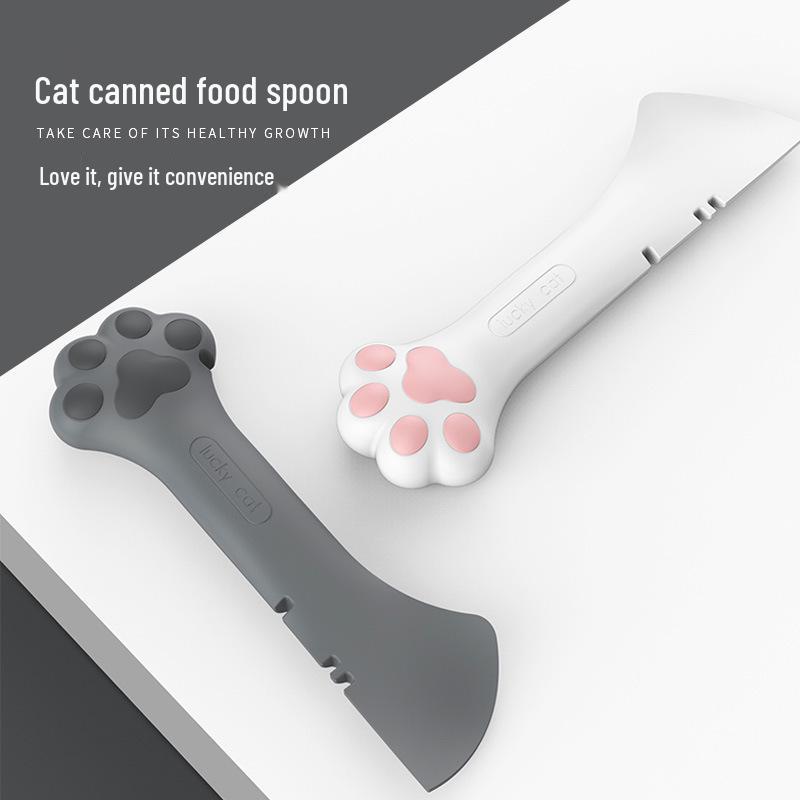 Pet Food Spoon & Opener - Multi-Purpose Cat Feeding Tool for Wet & Dry Food