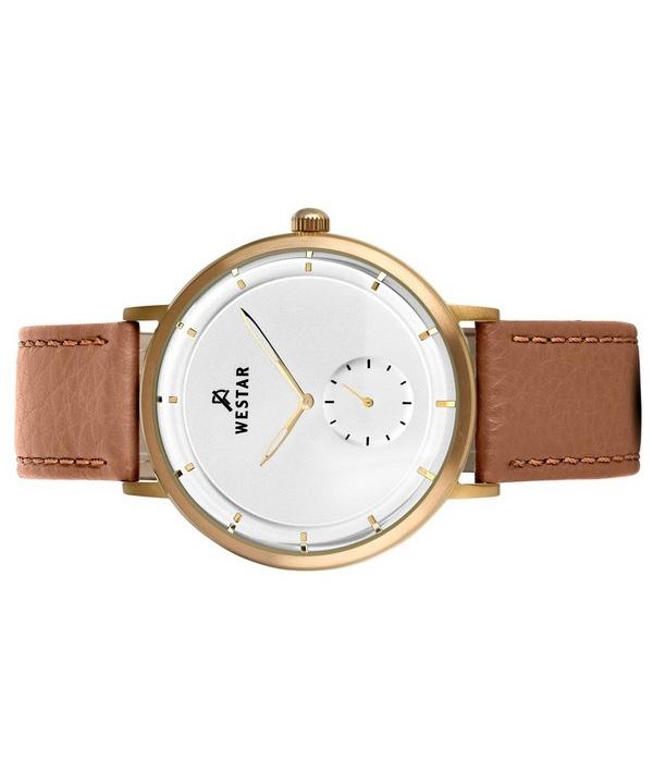 Westar Profile Lederarmband Silber Zifferblatt Quarz 50246BZZ187 Herrenuhr