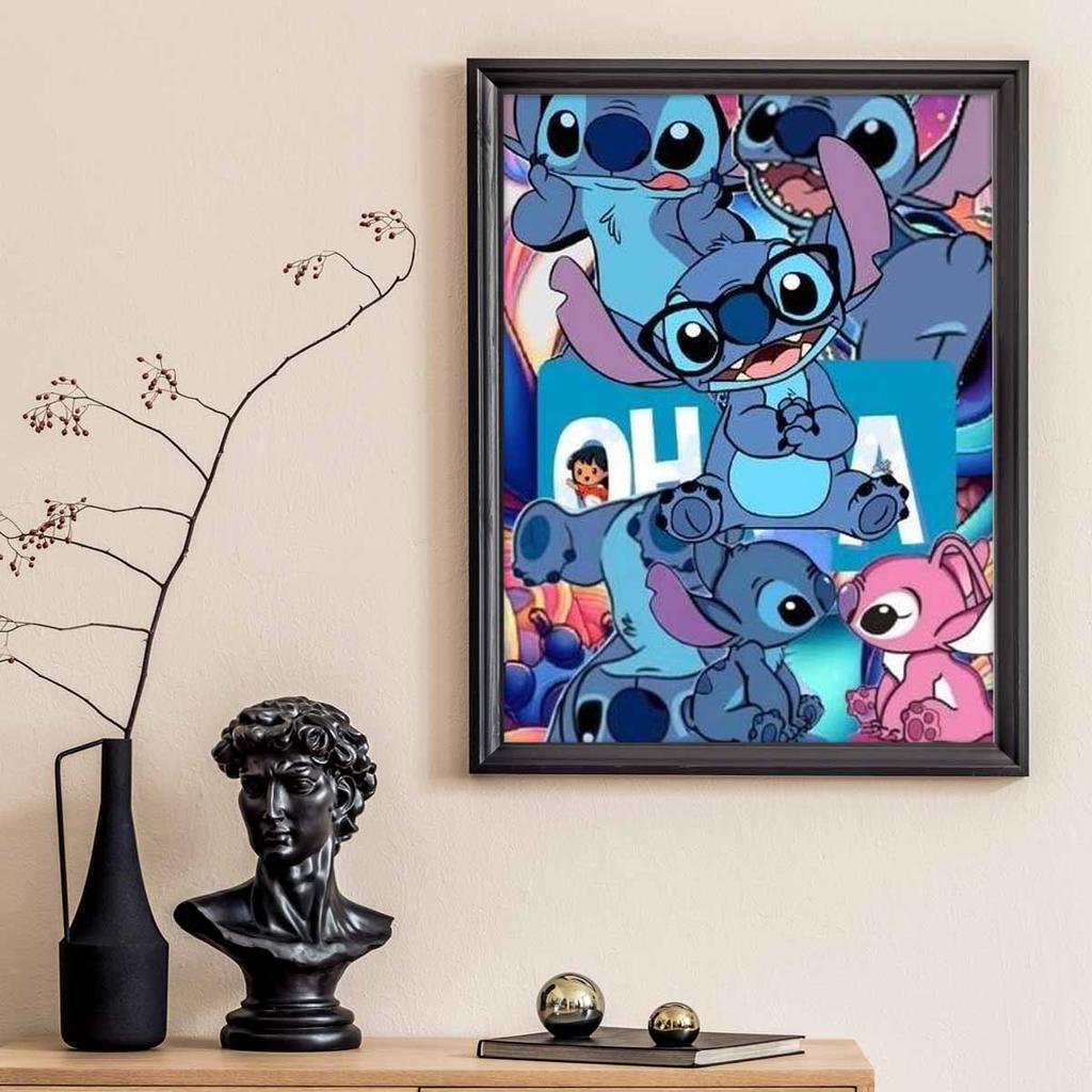 DIY Diamond Painting Stitch and His Girlfriend Cross Stitch Kit Mosaic Art Diamond Painting Full Circle Diamond Home Decoration