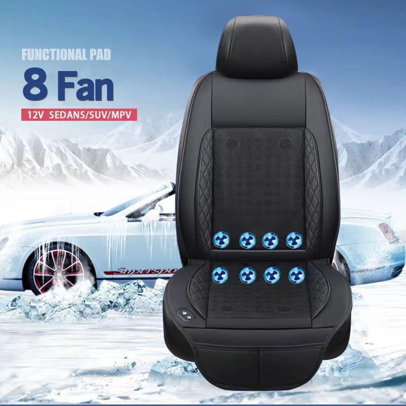 Cooling Car Seat Cushion DC 12V Car Summer Cool Air Seat Cover With 24 air outlets Universal Air Conditioned Massage Seat Cove