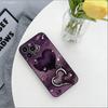 Valentines Purple Heart-Shaped Phone Case For IPhone 17 Air 16 15 14 13 12 11 Pro Max XR XS MAX 7 8 PLUS SE TPU Soft Cover