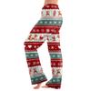 Women  Winter Plaid Pants Full Length Long Trousers Sports Pants
