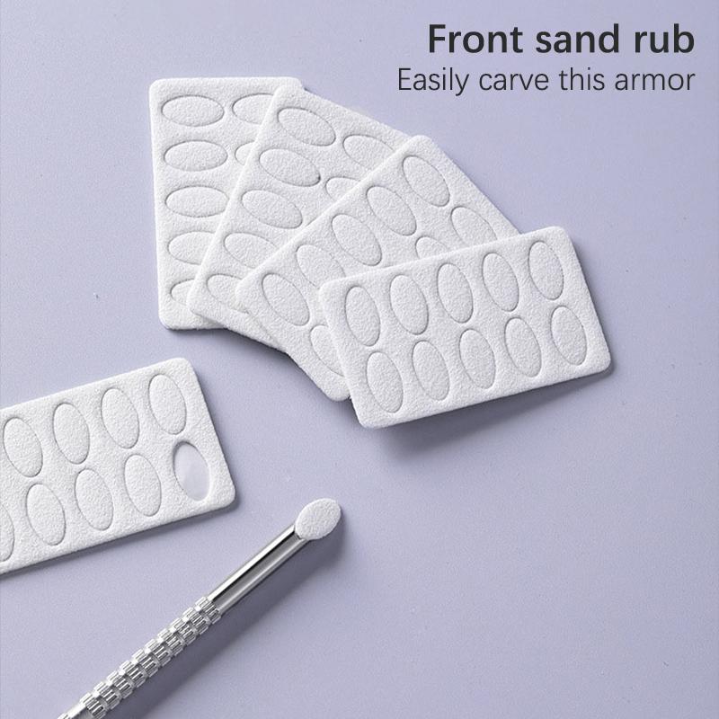 Mini Nail File With Adhesive Disposable Nail Equipment Accessories 100/180 Grit Nail Sanding Tablet Cuticle Pusher Manicure Tool