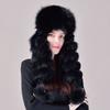 Fox Fur Hat, Korean Version of Women's Fur Hats, Rex Rabbit Hair Hat Top Real Hair Winter Warm Ear Hat