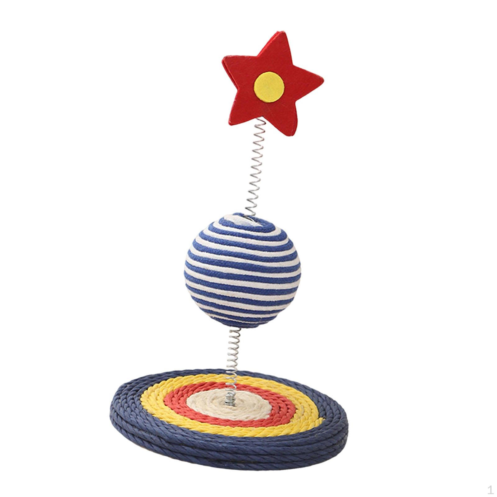 

Sisal Cat Scratcher Ball Scratching Toy Unique Shape Exercise Gift Decorative for Indoor Cats