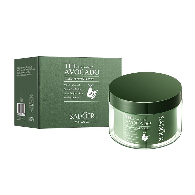 Avocado Niacinamide Scrub SADOER Cleansing and Moisturizing Body Scrub 220G