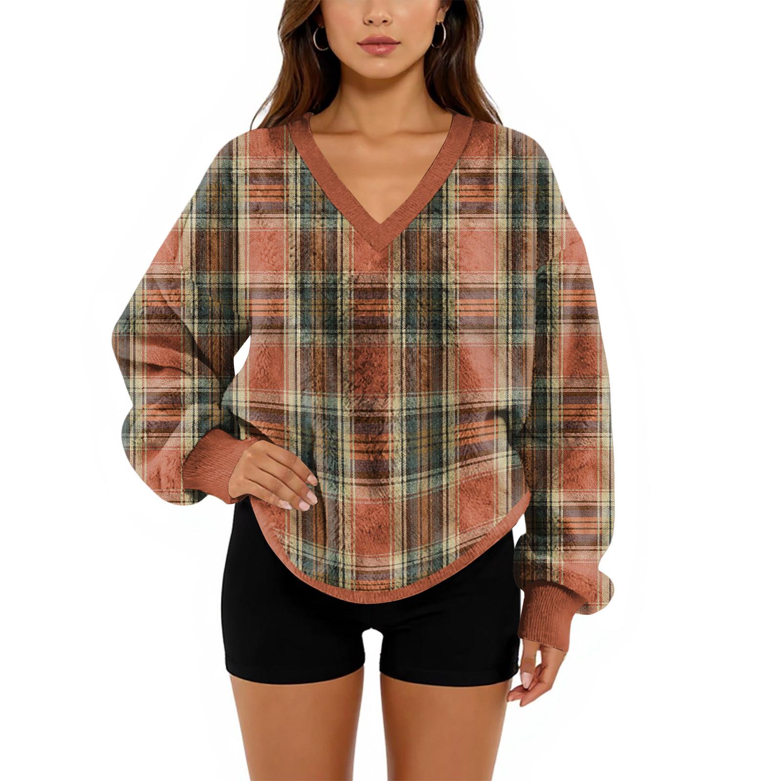 

Женский свитшот с V-образным вырезом, плюшевый, однотонный, повседневный, модный, с длинным рукавом, с карманами, пуловер XL