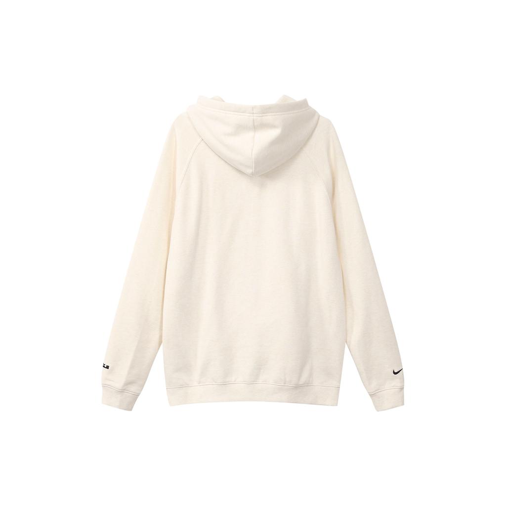 Nike Alphabet Pattern Print Long Sleeve Hoodie Men Tops Beige FB7124-027