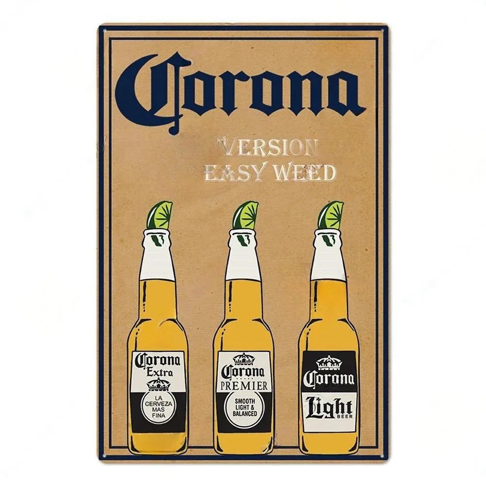 Vintage Beer Brand Rectangle Tin Sign Metal Plate Decorative Plaque For Man Cave Pub Bar Cafe Restaurant Garage Club Wall Decor