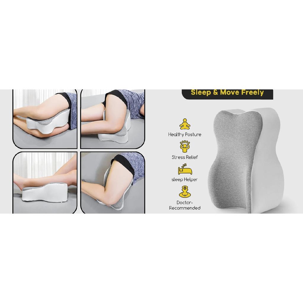 Memory Foam Knee Pillow Orthopaedic Leg Pillow Bed Cushion Support Pain Relif Protect Knee and Legs