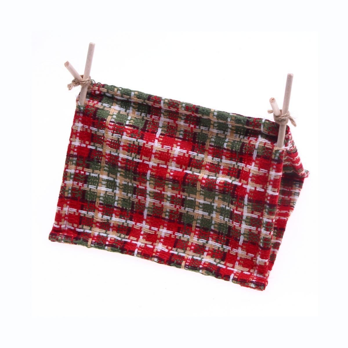 

1Pcs Dollhouse Miniature Outdoor Picnic Scene Fishing Camping Tent Elf Christmas Coming Photography Prop Model Accessories 1pcs