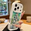 Phone Case: 2D Flat Design Suitable for iPhone 18, 17, 16, 15, 14, 13 Pro Stepped Protective Case, Three-layer Snowman, Halloween Gift