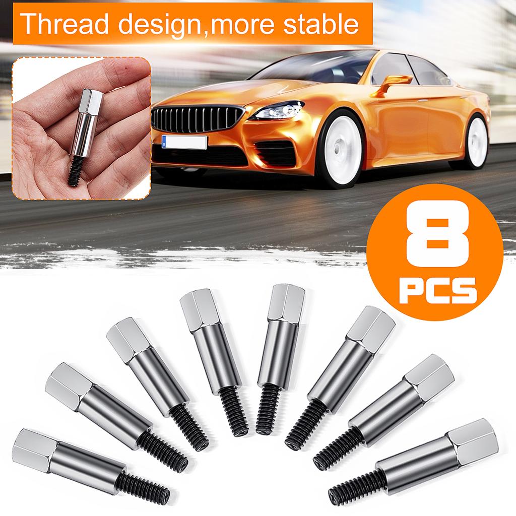 thumbnail image 2 of 8 Pcs Chrome Valve Cover Bolts Stud Kit For Chevy SBC 283 305 327 350 2 of 14