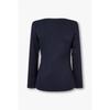 Emporio Armani Women S No Collar Hidden Button Rayon Jacket A525102513