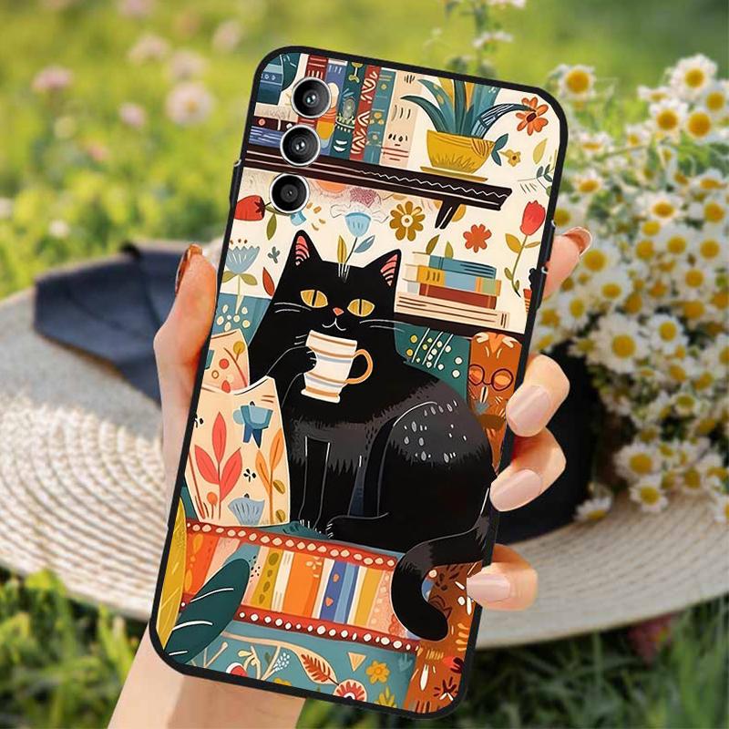 Fun Cat Phone Case For Moto G85 G55 G05 G14 G75 G31 G50 G52 G60 G13 G32 G84 G54 G53 G72 G24 Power