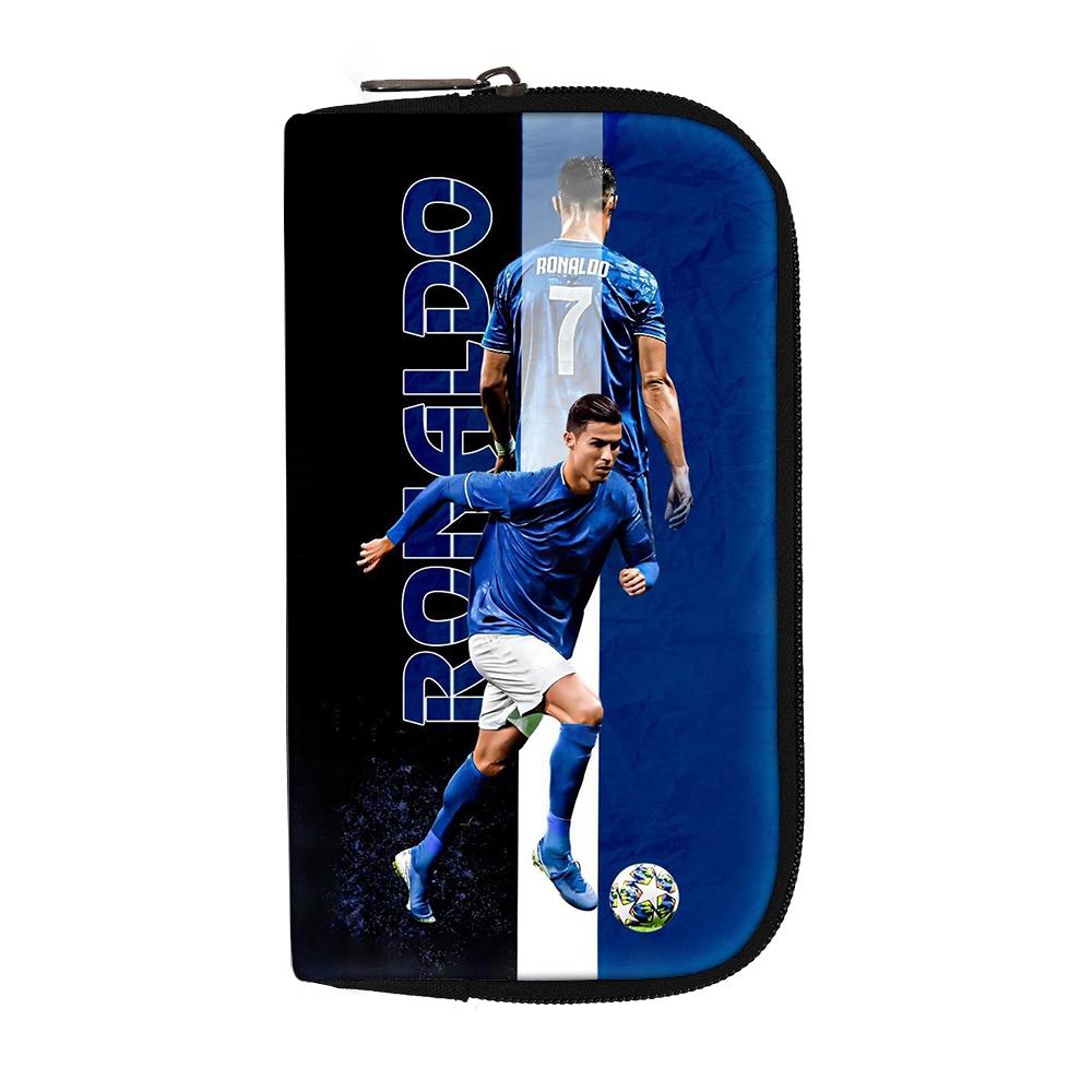 Borsa a mano da donna e uomo Borsa per cuffie Portafogli Ronaldo Portamonete Portamonete Portafogli per soldi Carta di credito Borsa per soldi Borsa portaoggetti Stella del Calcio