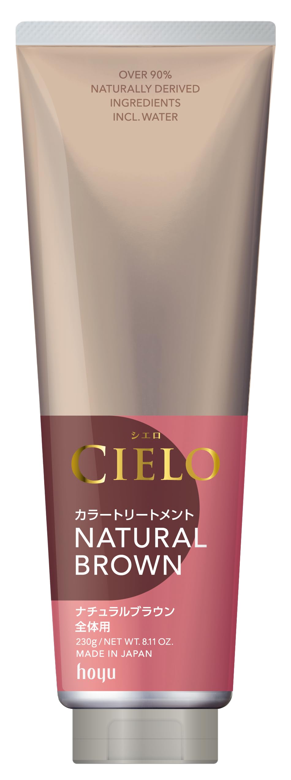 

Cielo Color Treatment for the Whole Body Hair Dye Natural by Hoyu (Gray Treatment), Brown, 230g,