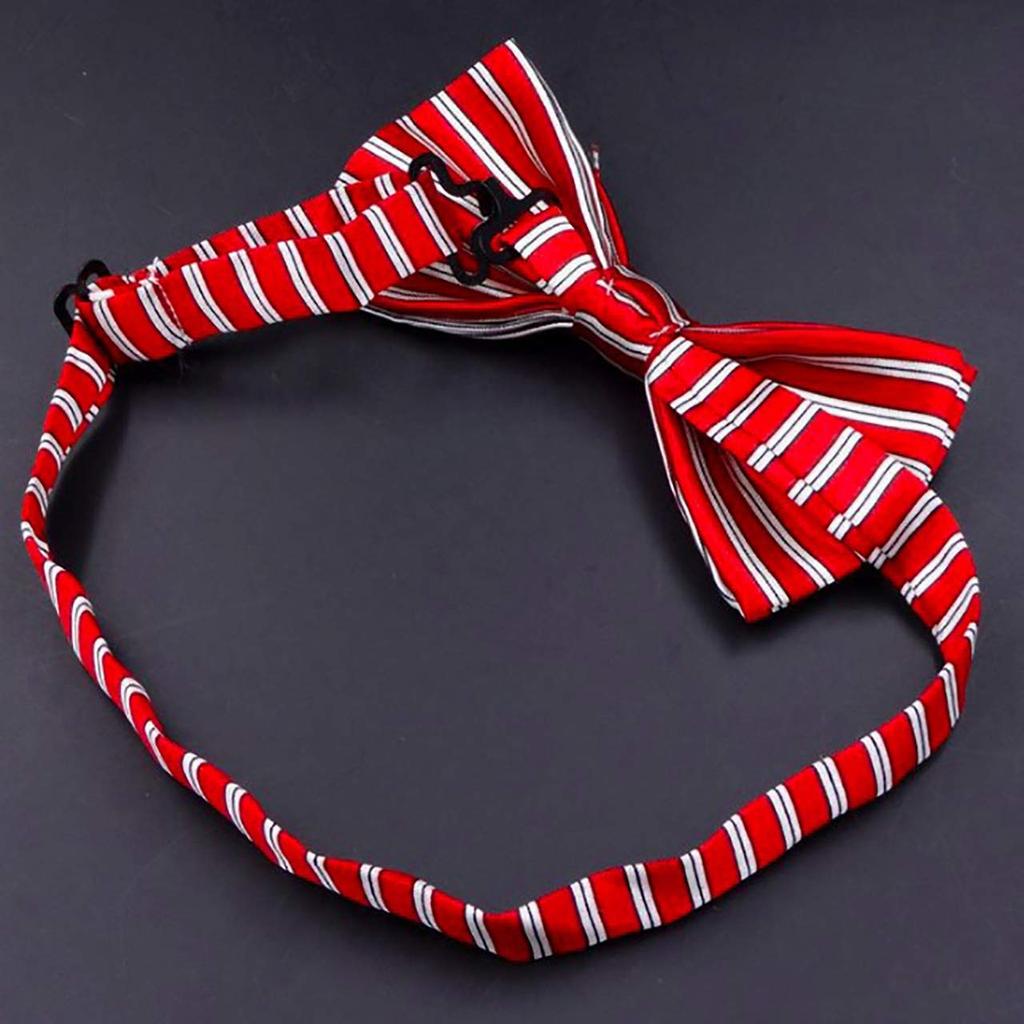 WHITE FANG Men's Stylish Leopard Print Bow Tie with Dots, Perfect for Business, Dress, and Formal Wear, NC001 (06: Rainbow)