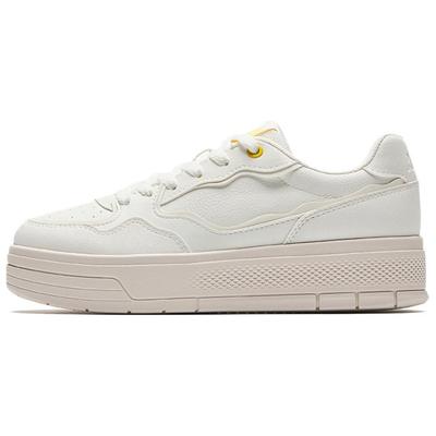 Jelly Versatile Simple Non-Slip Wear-Resistant Lightweight Low-Top Skate Shoes Women Sneaker Ivory-White 122538037-4