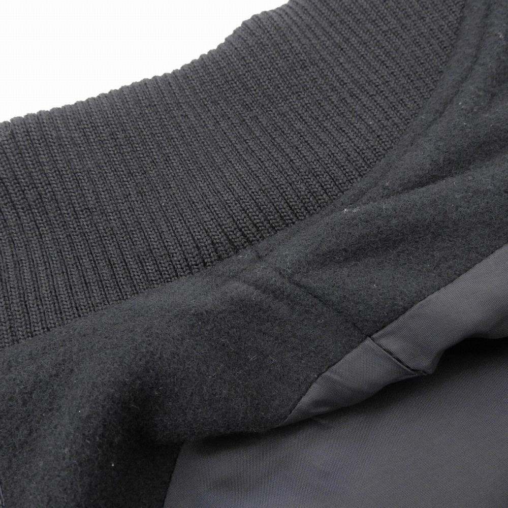 Y's Wool Melton Rib Coat Women's Black 1 YK-C10-109 17AW coat 1 blackUsed