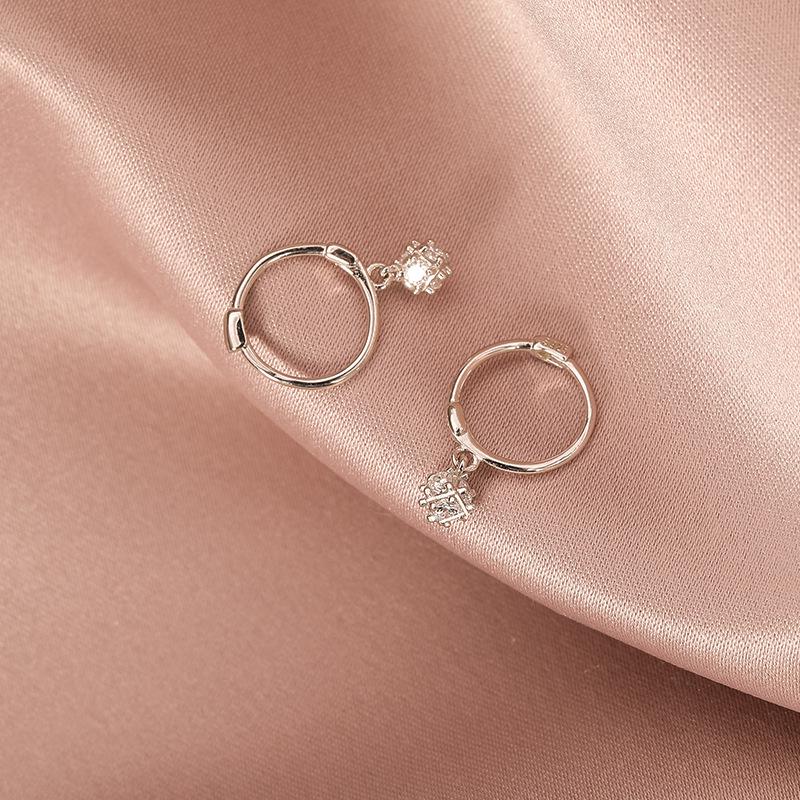 2021 Trendy 925 Silver Magic Cube Earrings for Women – Simple, Cold Style Temperament Earrings