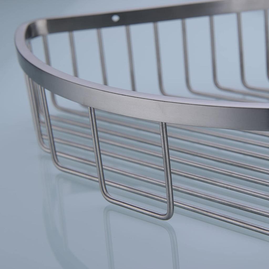 Modern Wall Mounted Stainless Steel Durable Bathroom Corner Shelf Shower Caddy