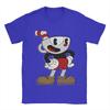 Cuphead T Shirt for Men Pure Cotton Vintage TShirts Crew Neck  Tee Shirt Short Sleeve Clothes 4XL 5XL