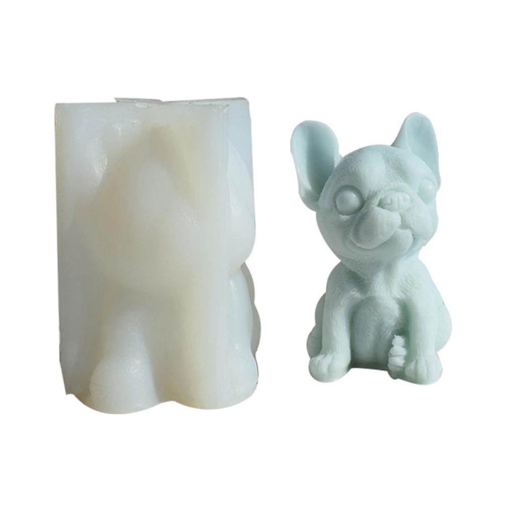 French Fighting Dog Cake Chocolate Cake Fondant Mold Diy Baking Manual Candle Mold Food Grade Silicone Fondant Mould