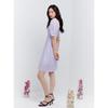 Peacebird French Style Square Neck A-Line Midi Dress